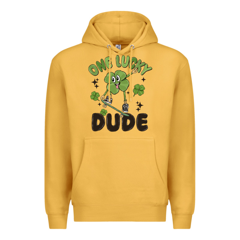 One Lucky Dude Premium Hoodie by MaliasSmallBusiness | Teevron