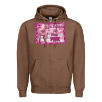 Chestnut in october we wear pink pig Zipper Hoodie - RanaPortraitStore