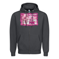 Smoke in october we wear pink pig Zipper Hoodie - RanaPortraitStore