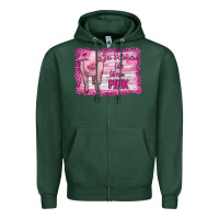 Sports Green in october we wear pink pig Zipper Hoodie - RanaPortraitStore