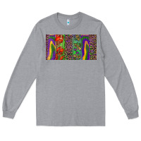 Heather Grey Mardi gras brushstrokes crawfish fleur de lis Long Sleeve Tee - RanaPortraitStore