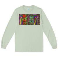 Matcha Mardi gras brushstrokes crawfish fleur de lis Long Sleeve Tee - RanaPortraitStore