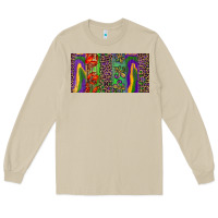 Mushroom Mardi gras brushstrokes crawfish fleur de lis Long Sleeve Tee - RanaPortraitStore