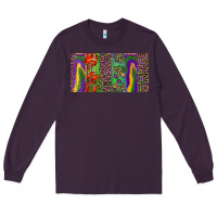 Plum Mardi gras brushstrokes crawfish fleur de lis Long Sleeve Tee - RanaPortraitStore