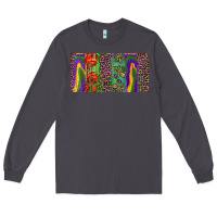 Smoke Mardi gras brushstrokes crawfish fleur de lis Long Sleeve Tee - RanaPortraitStore