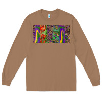 Toasted Coconut Mardi gras brushstrokes crawfish fleur de lis Long Sleeve Tee - RanaPortraitStore