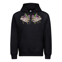 Black skeleton hands mardi gras Urban Hoodie - MaliasSmallBusiness