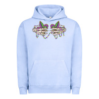 Pigment Grape Ice skeleton hands mardi gras Urban Hoodie - MaliasSmallBusiness