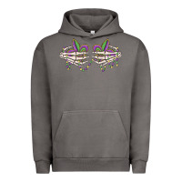 Pigment Tornado skeleton hands mardi gras Urban Hoodie - MaliasSmallBusiness