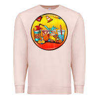 Pale Pink firefighter coasters Premium Sweatshirt - AdoDesignShop