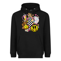 Black retro softball Heavyweight Hoodie - JahusDesignShop