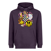 Plum retro softball Heavyweight Hoodie - JahusDesignShop
