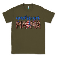 Army Green American mama Classic Tee - Zillion Design Studio