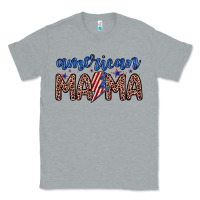 Heather Grey American mama Classic Tee - Zillion Design Studio