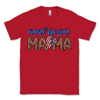 Red American mama Classic Tee - Zillion Design Studio
