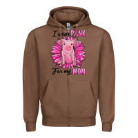 Chestnut i wear pink for my mom pig Zipper Hoodie - RanaPortraitStore