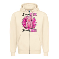 Sandshell i wear pink for my mom pig Zipper Hoodie - RanaPortraitStore