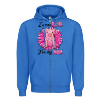 True Royal i wear pink for my mom pig Zipper Hoodie - RanaPortraitStore