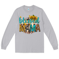 Moon Dust blessed mama with sunflowers Long Sleeve Tee - texasbilliewilder