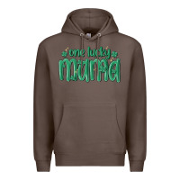 Coffee one lucky mama Premium Hoodie - MaliasSmallBusiness