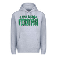 Heather Grey one lucky mama Premium Hoodie - MaliasSmallBusiness