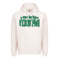 Pale Pink one lucky mama Premium Hoodie - MaliasSmallBusiness