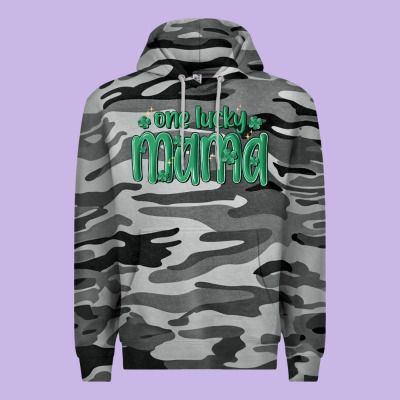 One Lucky Mama Premium Hoodie Designed By Maliassmallbusiness