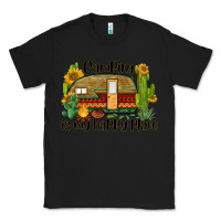 Black camping is my happy place caravan Classic Tee - BarkalooDesign