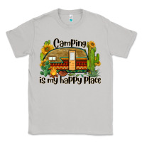 Moon Dust camping is my happy place caravan Classic Tee - BarkalooDesign