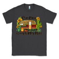 Smoke camping is my happy place caravan Classic Tee - BarkalooDesign