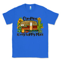 True Royal camping is my happy place caravan Classic Tee - BarkalooDesign