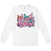 White give the cancer boot Long Sleeve Tee - AdoDesignShop