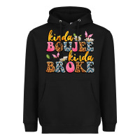 Black kinda boujee kinda broke Heavyweight Hoodie - JahusDesignShop