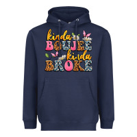 Navy kinda boujee kinda broke Heavyweight Hoodie - JahusDesignShop