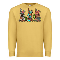 Antique Gold leopard cowhide turquoise cactus bunny's Premium Sweatshirt - JahusDesignShop