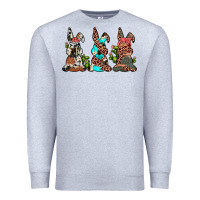 Heather Grey leopard cowhide turquoise cactus bunny's Premium Sweatshirt - JahusDesignShop