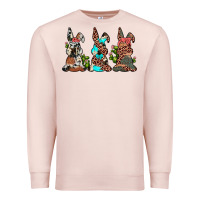 Pale Pink leopard cowhide turquoise cactus bunny's Premium Sweatshirt - JahusDesignShop