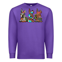 Purple leopard cowhide turquoise cactus bunny's Premium Sweatshirt - JahusDesignShop