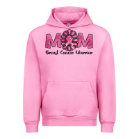 Fuchsia Pink Breast Cancer warrior mom Urban Hoodie - NancyCooperArtShop