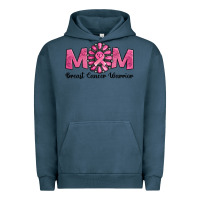 Pigment Midnight Navy Breast Cancer warrior mom Urban Hoodie - NancyCooperArtShop