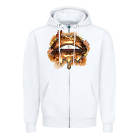 White melanin lips Zipper Hoodie - Zillion Design Studio