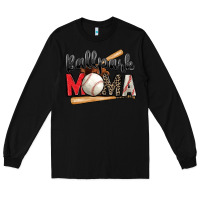 Black ballpark mama baseball Long Sleeve Tee - Zillion Design Studio