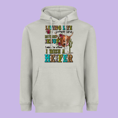 Living Life Somewhere Between Jesus Take The Wheel Heavyweight Hoodie Designed By Jahusdesignshop