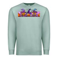 Seafoam halloween witch gnomes libbey cup Premium Sweatshirt - BundleAndBundleShop