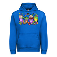Cobalt mardi gras coffee cups Urban Hoodie - MaliasSmallBusiness