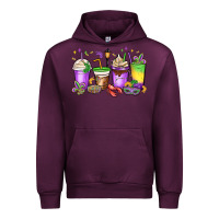 Mauve Wine mardi gras coffee cups Urban Hoodie - MaliasSmallBusiness