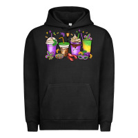 Pigment Black mardi gras coffee cups Urban Hoodie - MaliasSmallBusiness