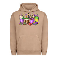 Pigment Burro mardi gras coffee cups Urban Hoodie - MaliasSmallBusiness