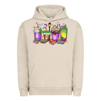 Pigment French Oak mardi gras coffee cups Urban Hoodie - MaliasSmallBusiness