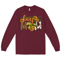 Burgundy boy mom Long Sleeve Tee - texasbilliewilder